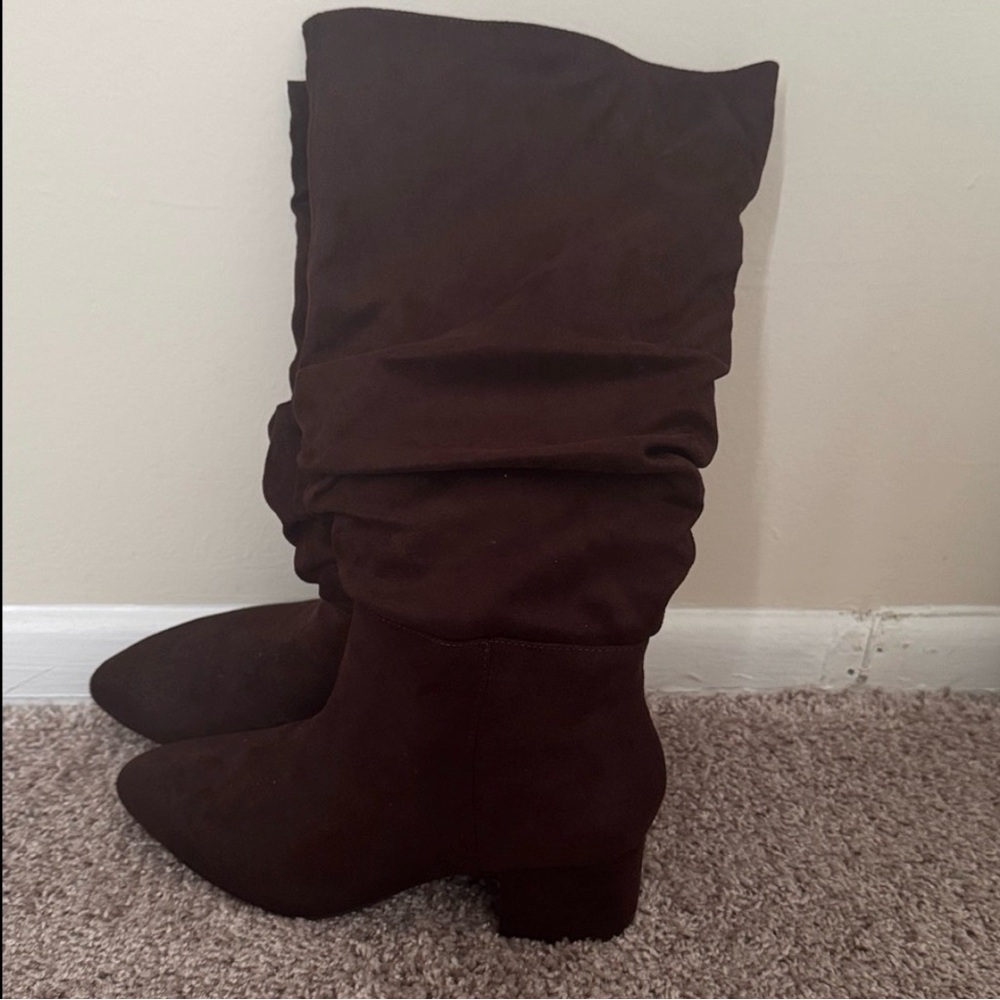 Lane Bryant Dark Brown Heeled Boots
